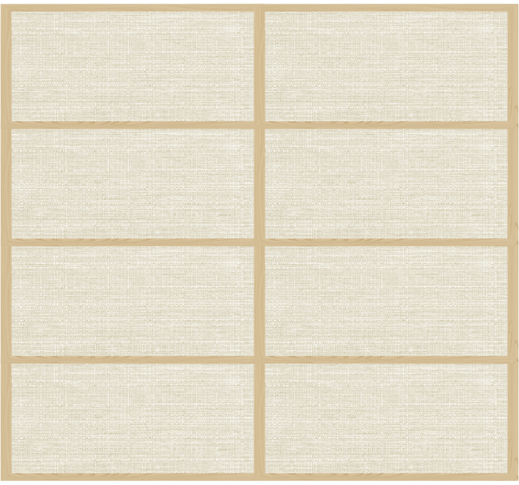 Master bedroom wallpaper in japanese panel style - TenStickers