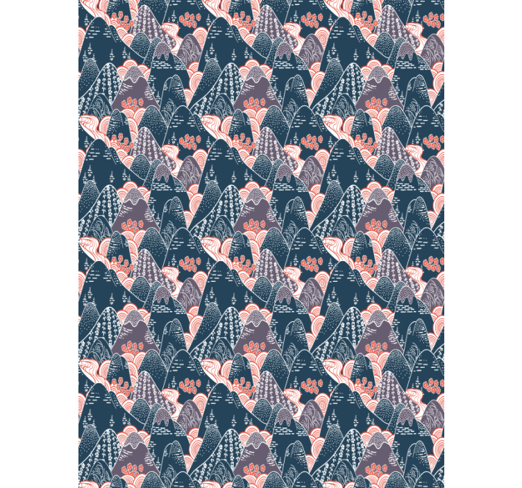 Master bedroom wallpaper multicolor japanese design - TenStickers