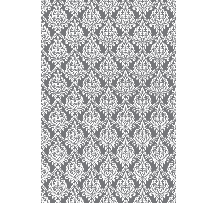 Master bedroom wallpaper grey damask design - TenStickers