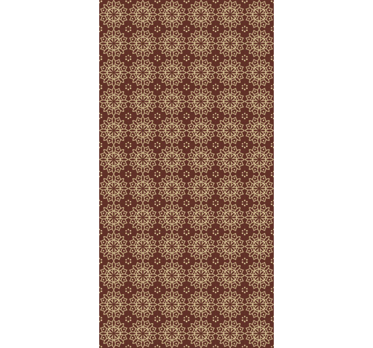 Master bedroom wallpaper geometric patterned design - TenStickers