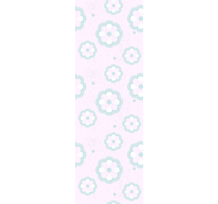 Bedroom wallpaper in pink pattern shabby chic - TenStickers