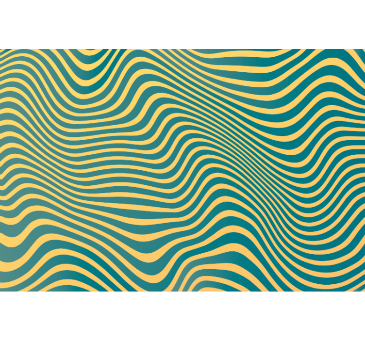 Bedroom wallpaper retro stripes - TenStickers