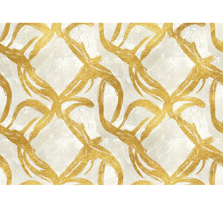 Living room wallpaper golden textured finish - TenStickers