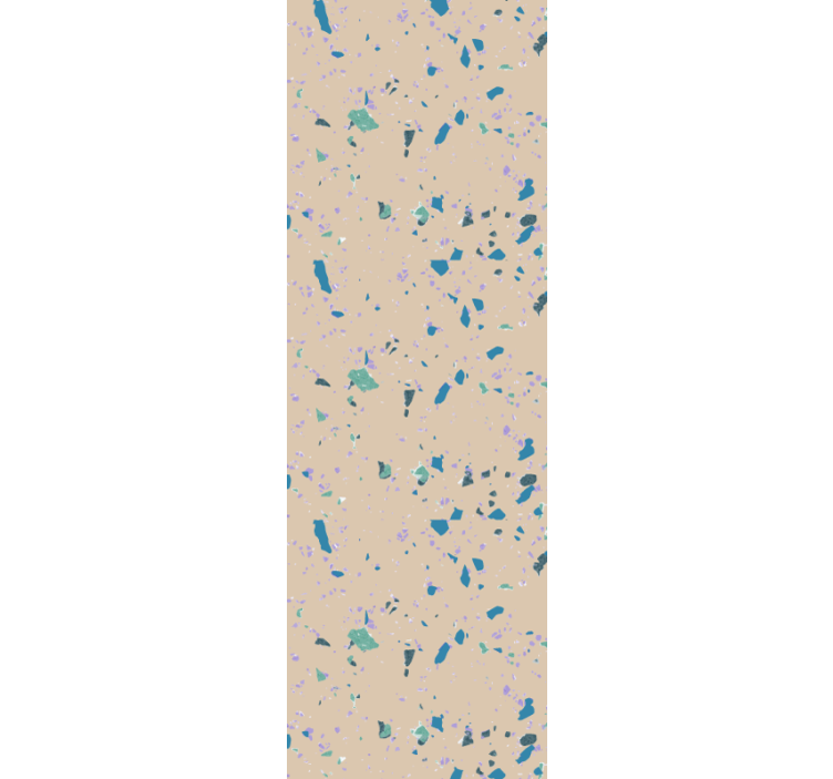 Bedroom wallpaper colorful terrazzo stone - TenStickers