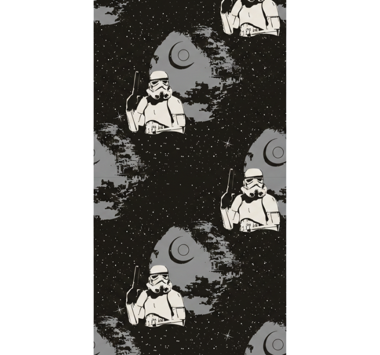 Bedroom wallpaper typical stormtrooper pattern - TenStickers