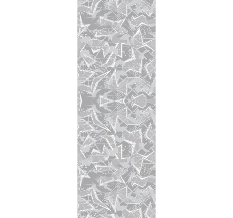 Bedroom wallpaper in gray 80s fine graphics - TenStickers