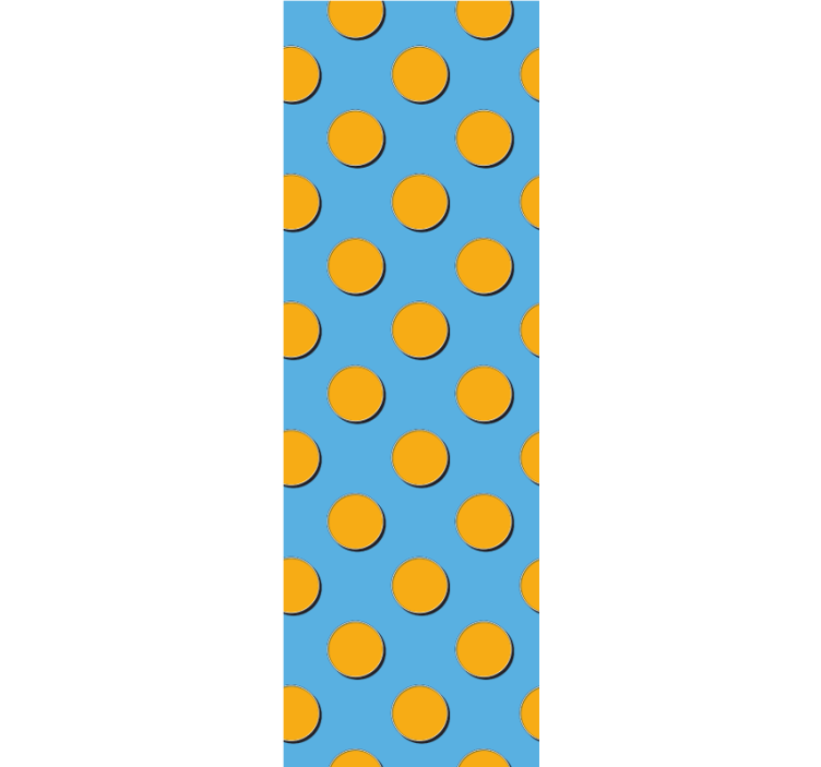 Bedroom wallpaper with retro dots abstract design - TenStickers