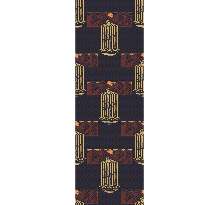 Bedroom wallpaper african style abstract waterfall - TenStickers