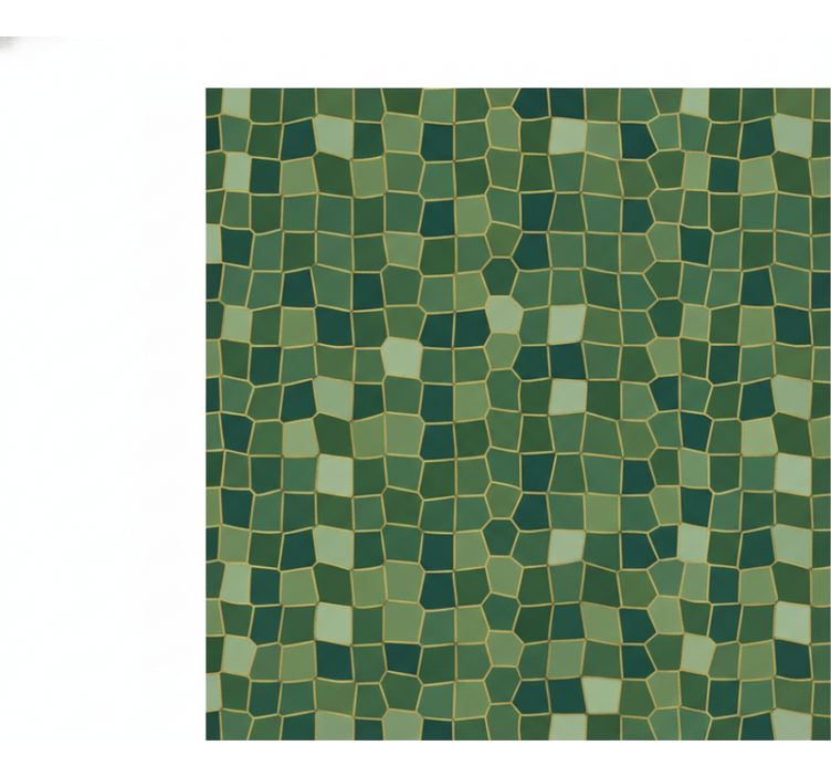Green wallpaper small crocodile pattern - TenStickers
