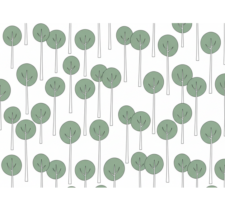 Flower wallpaper minimalist tree design b0881mpqfk - TenStickers