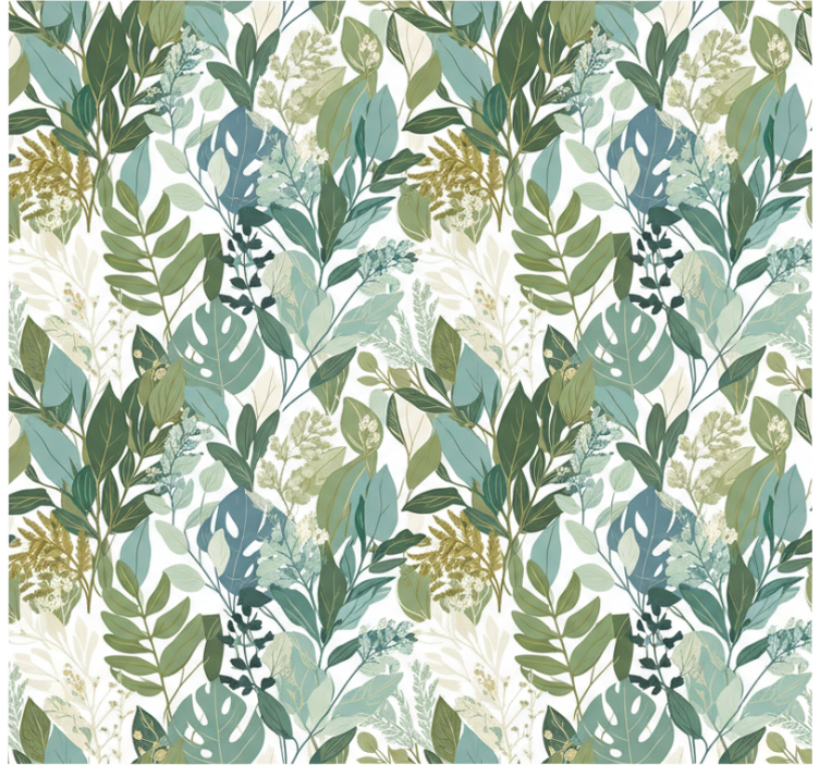 Leaf wallpaper soft botanical greenery - TenStickers