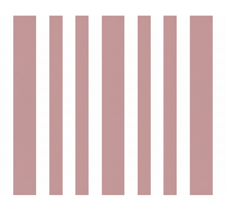 Vertical line wallpaper in pink and white stripes - TenStickers