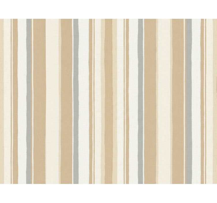 Vertical line wallpaper farmhouse white beige - TenStickers