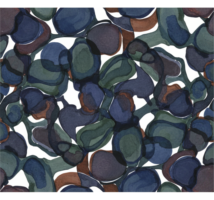 Abstract wallpaper swirling dark hues - TenStickers