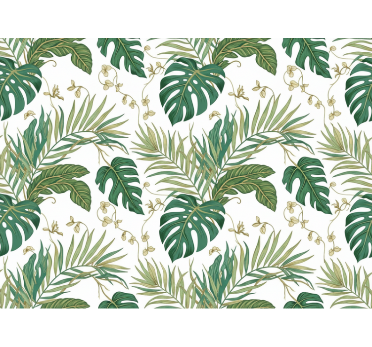 Leaf wallpaper luxury jungle leaves - TenStickers