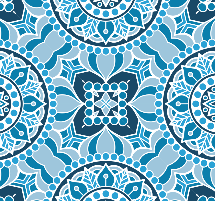 Ornamental Wallpaper Mandala style - TenStickers