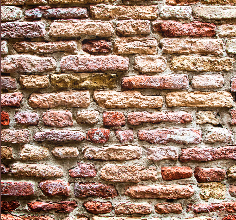 Bricks Textured Wallpaper - TenStickers