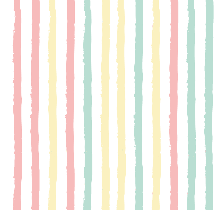 Irregular Pastel Strips Striped Wallpaper - TenStickers