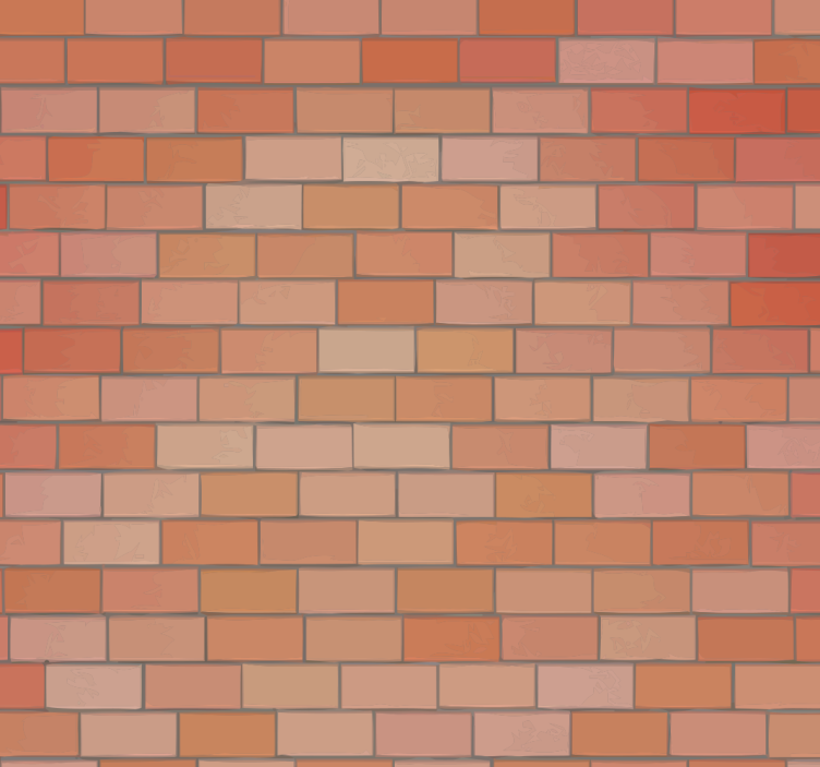 Brick Facade brick wallpaper - TenStickers