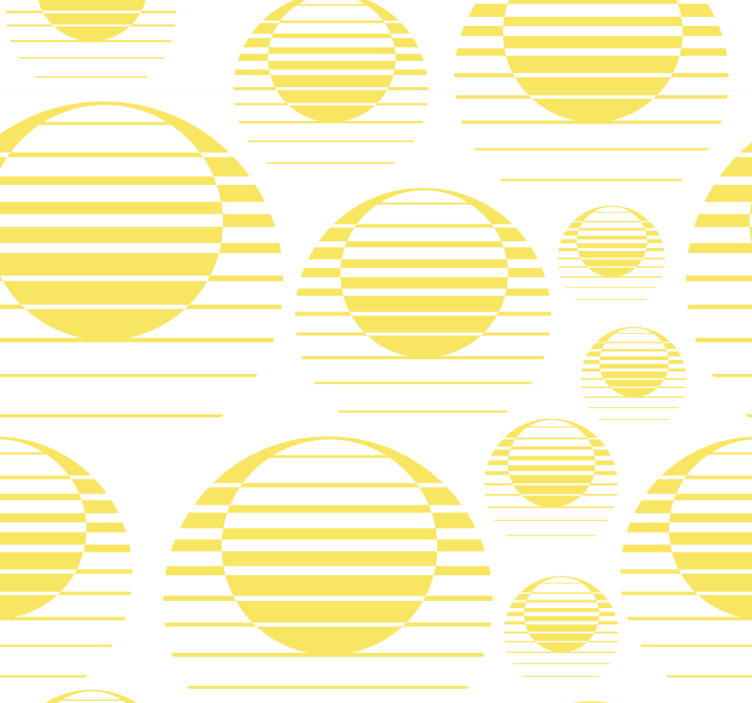 Geometric Circles Pattern geometric wallpaper - TenStickers