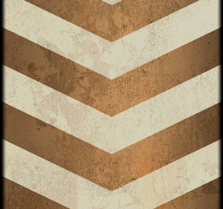 Wallpaper Cinnamon waves striped - TenStickers