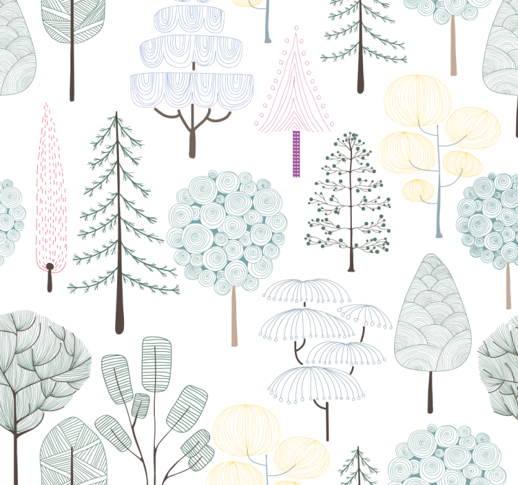 Botanical Illustrations nature wallpaper - TenStickers