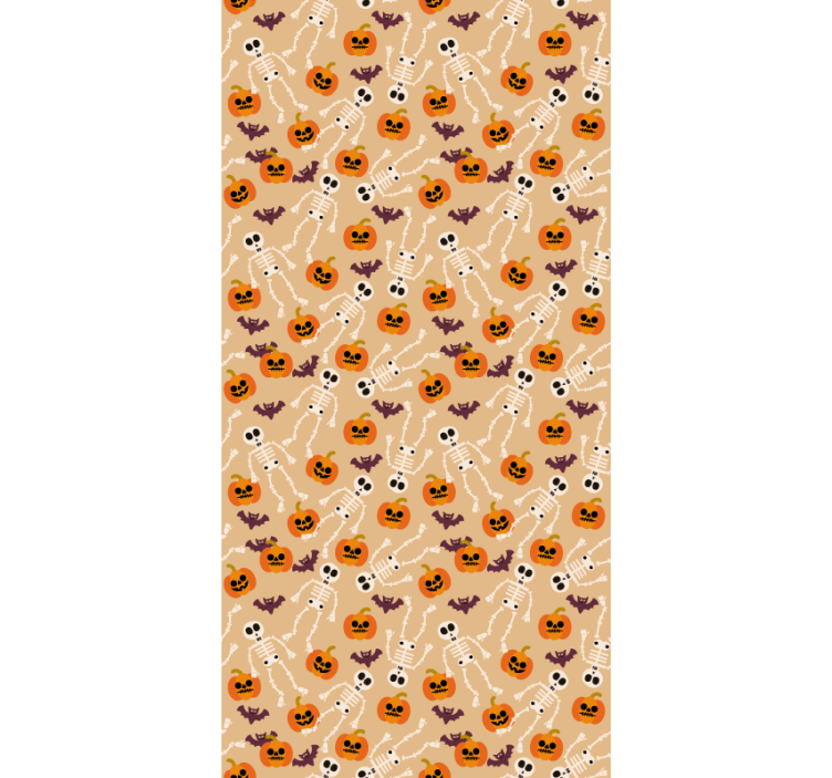 Spooky Halloween Pattern halloween wallpaper - TenStickers