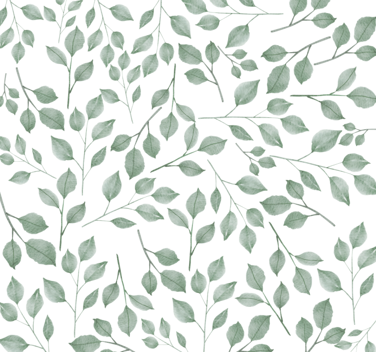 Foliage Pattern leaf wallpaper - TenStickers