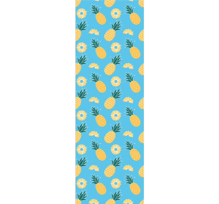 Tropical Pineapple Print animal wallpaper - TenStickers
