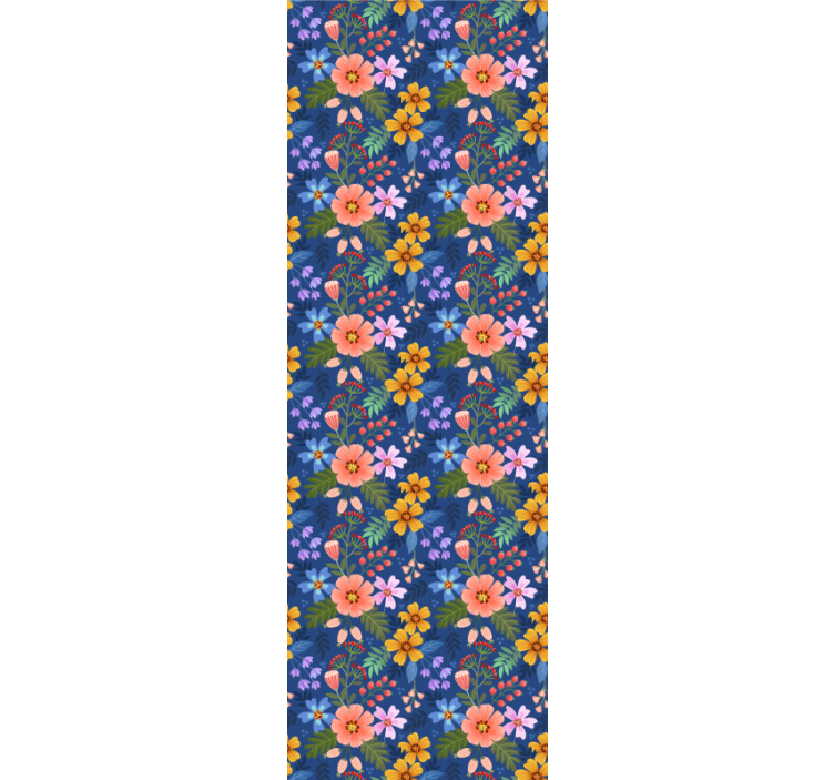 Floral Bouquet Pattern flower wallpaper - TenStickers