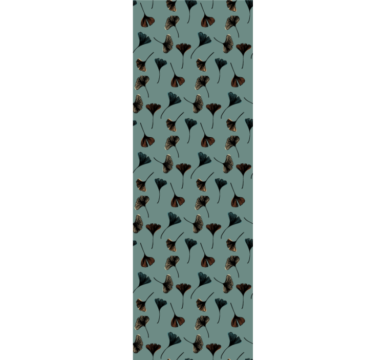 Ginkgo Botanical Motif flower wallpaper - TenStickers