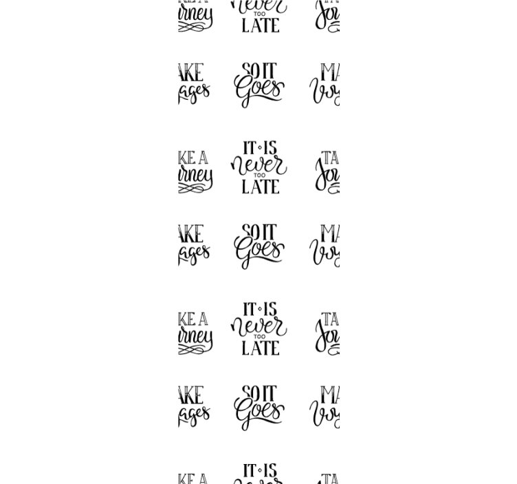 Motivational script pattern wallpaper - TenStickers