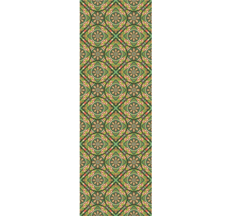Ornate Geometric ornamental wallpaper - TenStickers