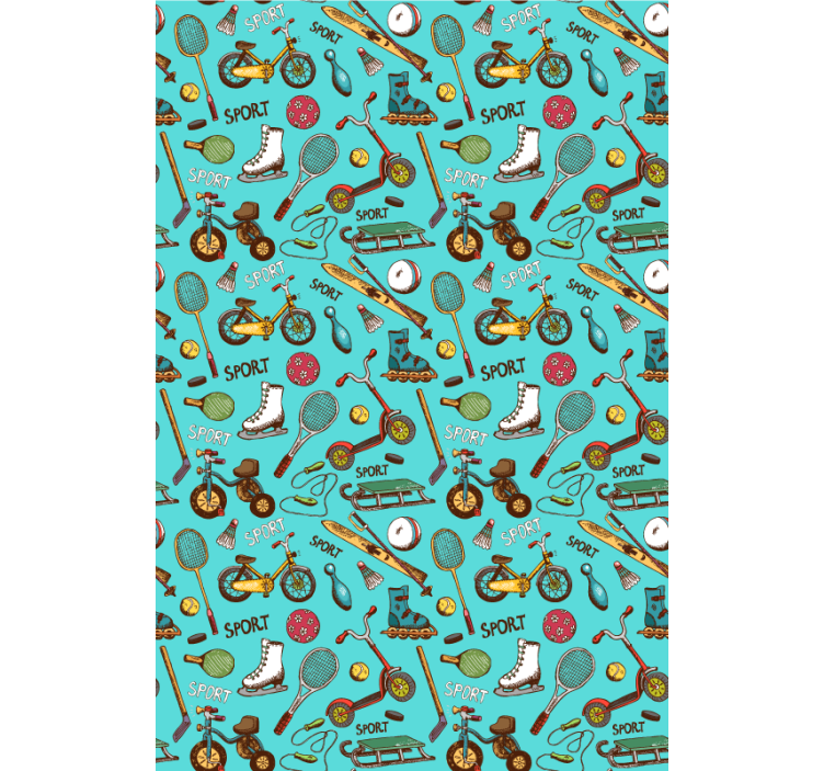 Sports icons teen bedroom wallpaper - TenStickers