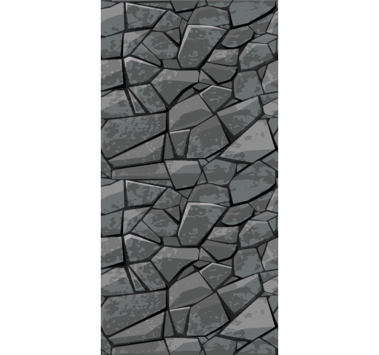 Tidy stones Stone Wallpaper - TenStickers