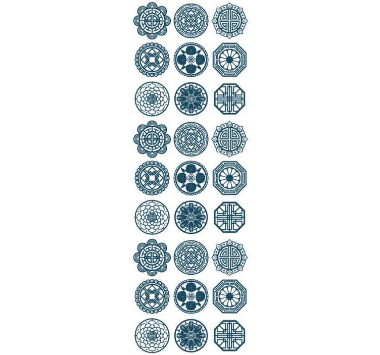 Geometric Tile Patterns tile wallpaper - TenStickers