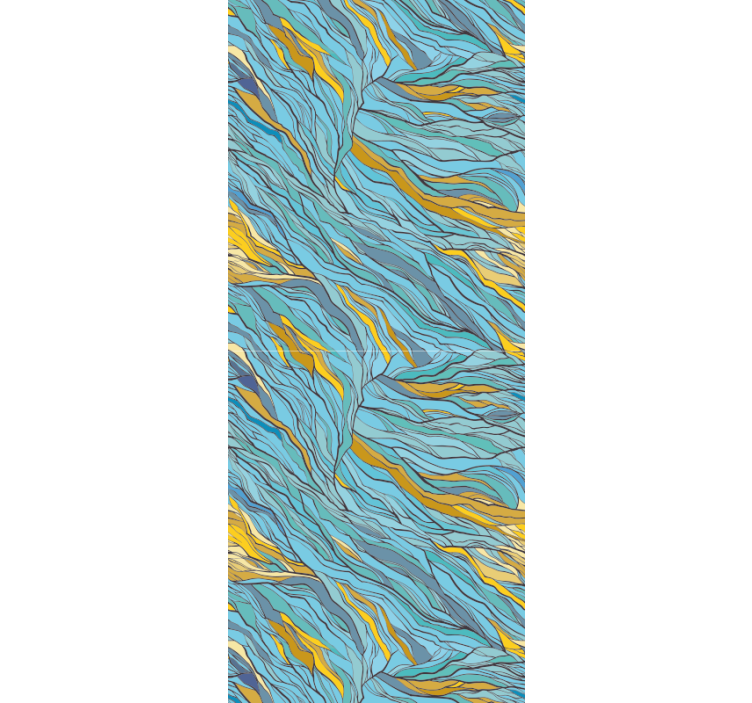 Abstarct bleu design Abstract Wallpaper - TenStickers