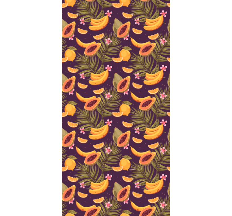 Jungle with fruit 3  wallpaper - TenStickers