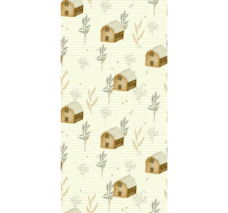Rustic Cabin Charm scandinavian wallpaper - TenStickers