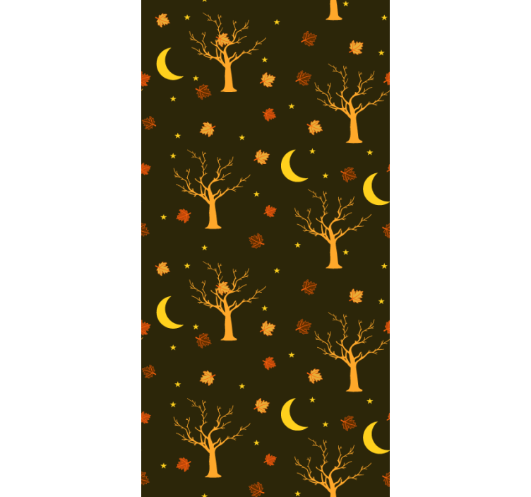 Autumnal Night Motif nature wallpaper - TenStickers