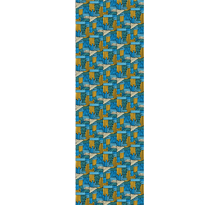 Geometric Interlace geometric wallpaper - TenStickers