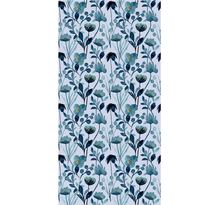 Floral Botanical Elegance flower wallpaper - TenStickers