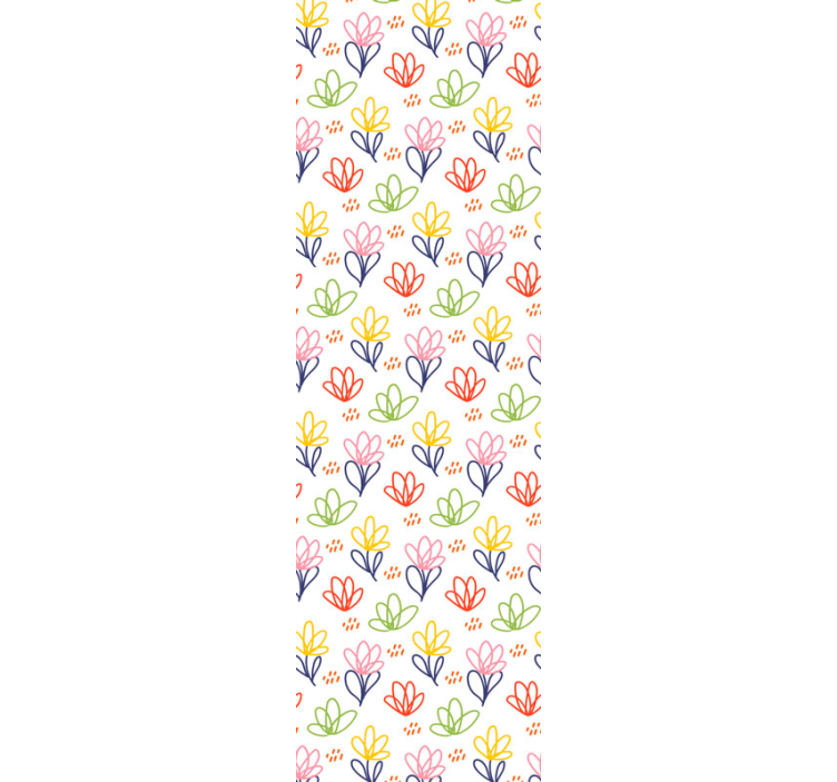 Floral Doodle Pattern flower wallpaper - TenStickers