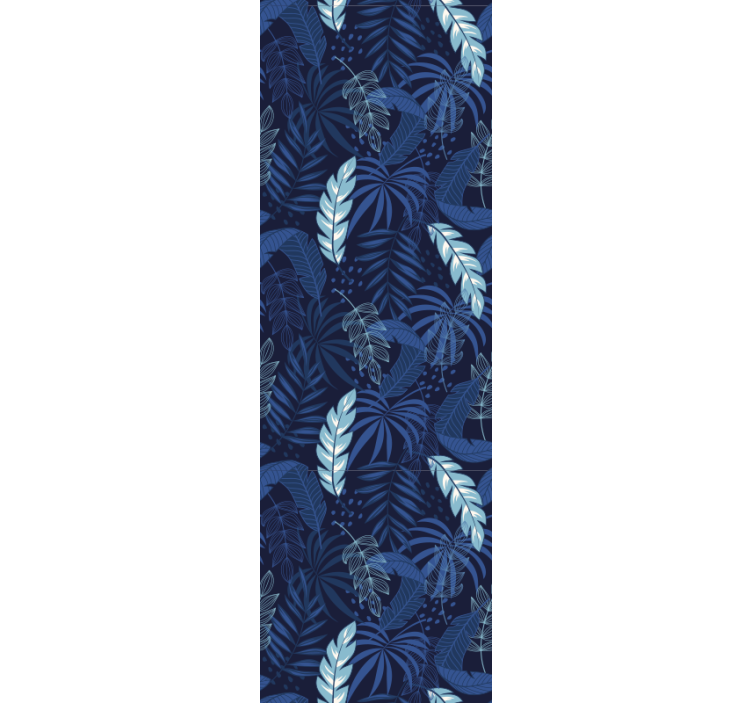 Tropical Leafy Pattern leaf wallpaper - TenStickers