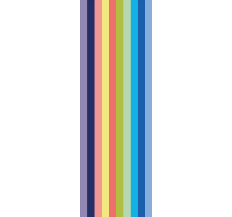 Vibrant Striped Pattern horizontal striped wallpaper - TenStickers