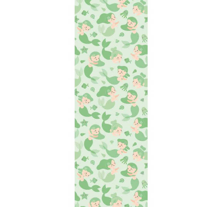 Playful Mermaids kids wallpaper - TenStickers