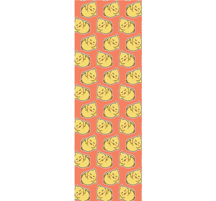 Cartoon Cat Pattern cat wallpaper - TenStickers
