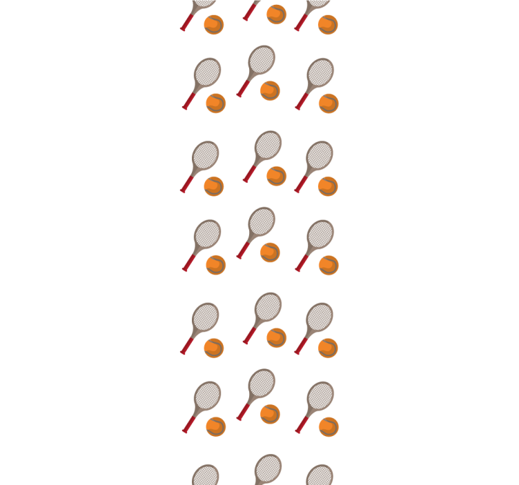 Tennis Inspired customised wallpaper - TenStickers