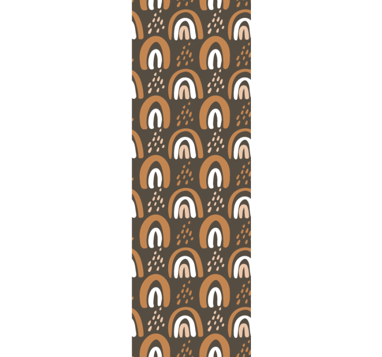 Geometric Arc Motif geometric wallpaper - TenStickers