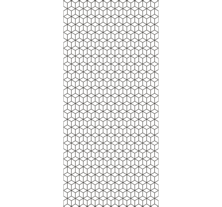 Geometric Cubic Pattern geometric wallpaper - TenStickers